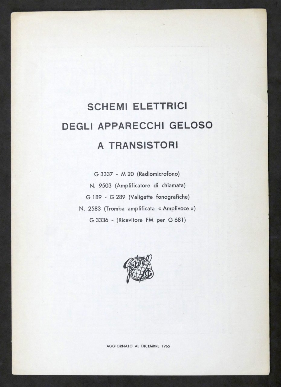 Schemi Elettrici Radioricevitori Geloso a Transistori G 3337 - N …