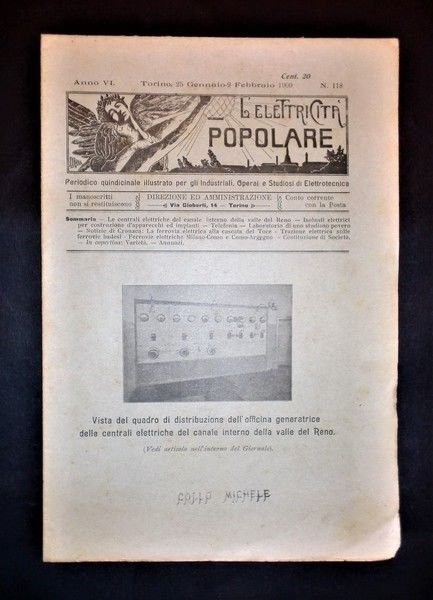 Scienza e Tecnica - Elettrotecnica - L'elettricità popolare - N. 118 - Anno VI