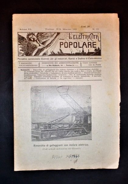 Scienza e Tecnica - Elettrotecnica - L'elettricità popolare - N. 121 - Anno VI