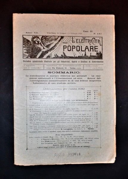 Scienza e Tecnica - Elettrotecnica - L'elettricità popolare - N. 142 - Anno VII