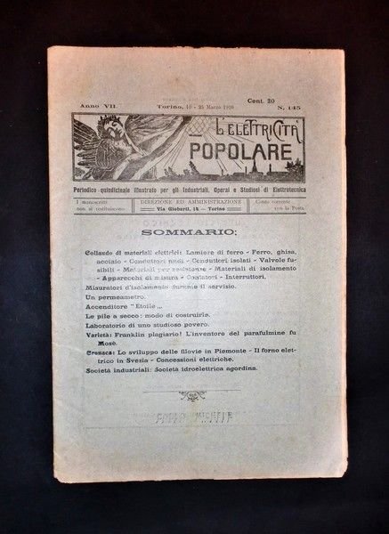 Scienza e Tecnica - Elettrotecnica - L'elettricità popolare - N. 145 - Anno VII