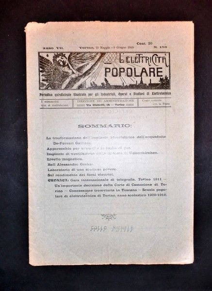 Scienza e Tecnica - Elettrotecnica - L'elettricità popolare - N. 150 - Anno VII