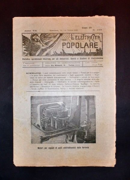 Scienza e Tecnica - Elettrotecnica - L'elettricità popolare - N. 159 - Anno VII