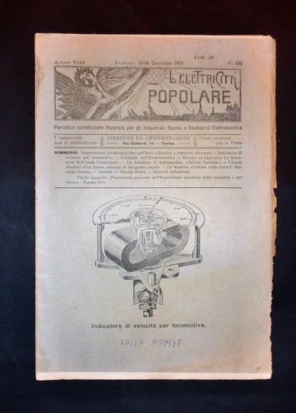 Scienza e Tecnica - Elettrotecnica - L'elettricità popolare - N. 165 - Anno VIII