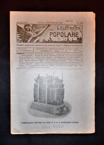Scienza e Tecnica - Elettrotecnica - L'elettricità popolare - N. 167 - Anno VIII