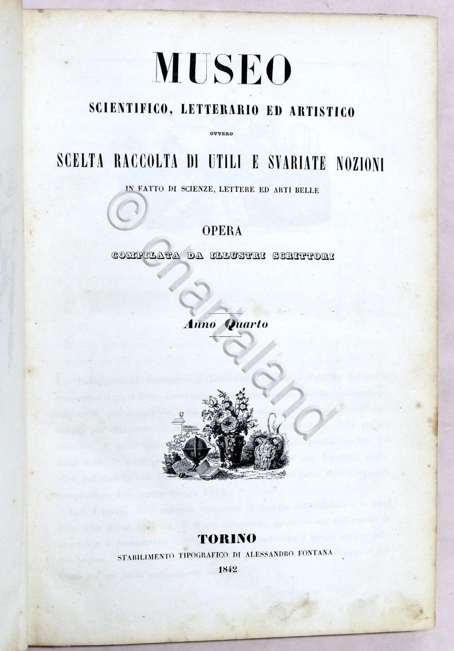 Scienza Rivista Museo scientifico, letterario, artistico - Annata completa 1842 | Immagine principale