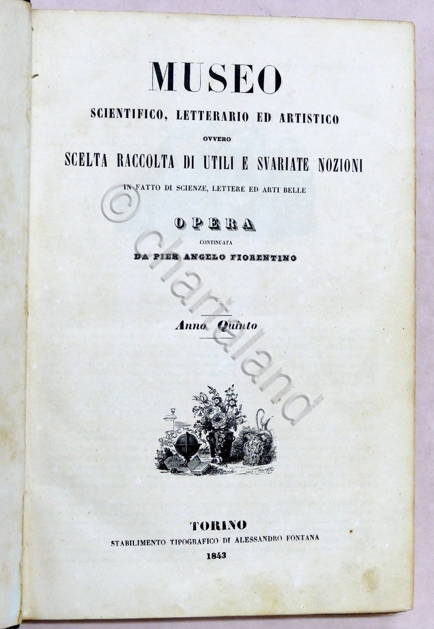 Scienza Rivista Museo scientifico, letterario, artistico - Annata completa 1843 | Immagine principale