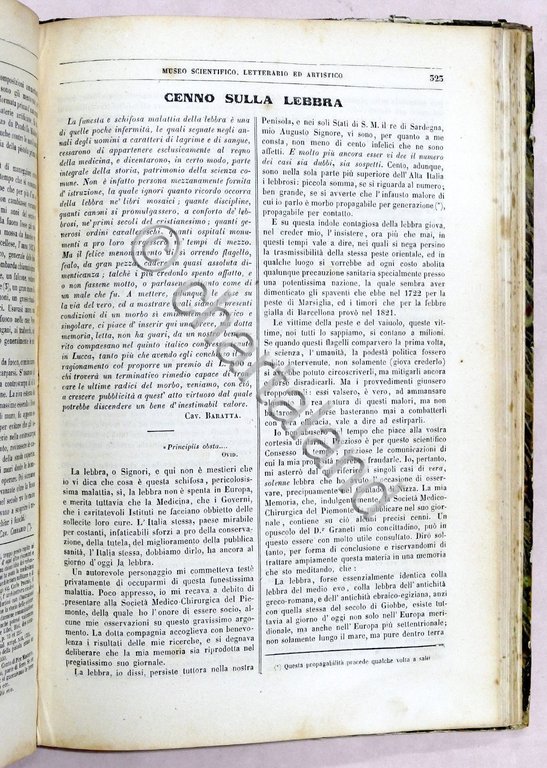 Scienza Rivista Museo scientifico, letterario, artistico - Annata completa 1843 | Immagine Gallery 8
