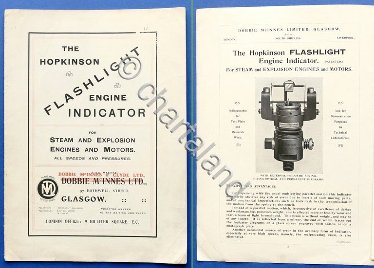 Scienza Tecnica - Brochure The Hopkinson Flashlight Engine Indicator - … | Immagine Gallery 2