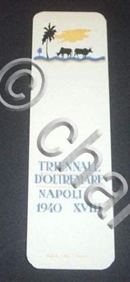 Segnalibri Segnalibro - Mostra Triennale Terre Oltremare Napoli 1940