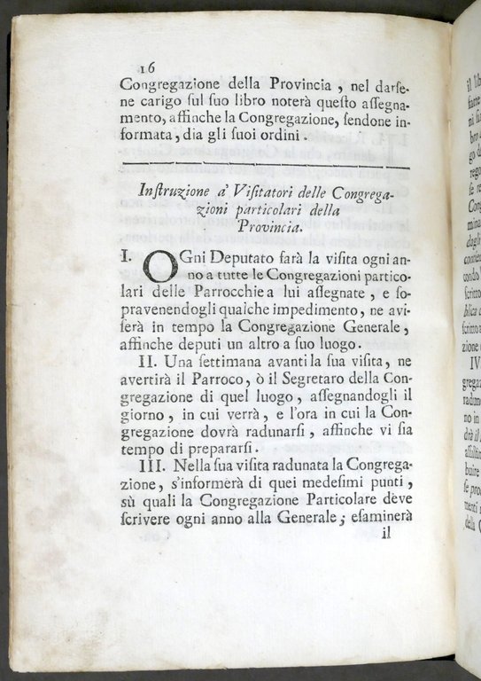 Settecentina - Stabilimento congregazione primaria città di Torino - 1^ …