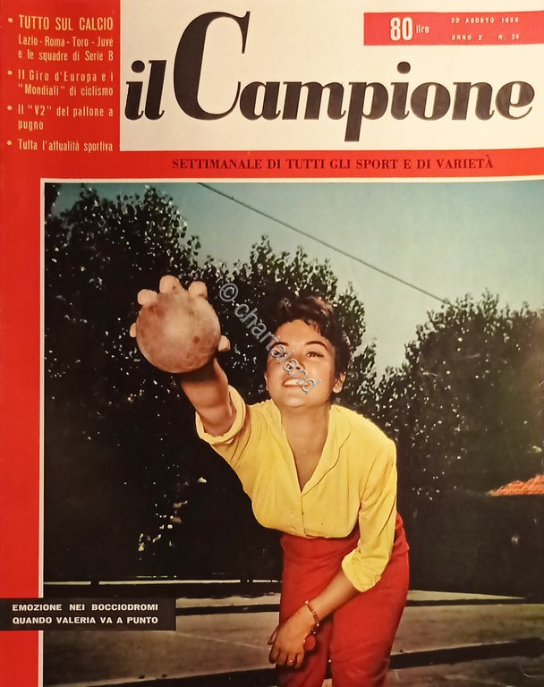 Settimanale - Il Campione N. 34 - Valeria Variconi - …