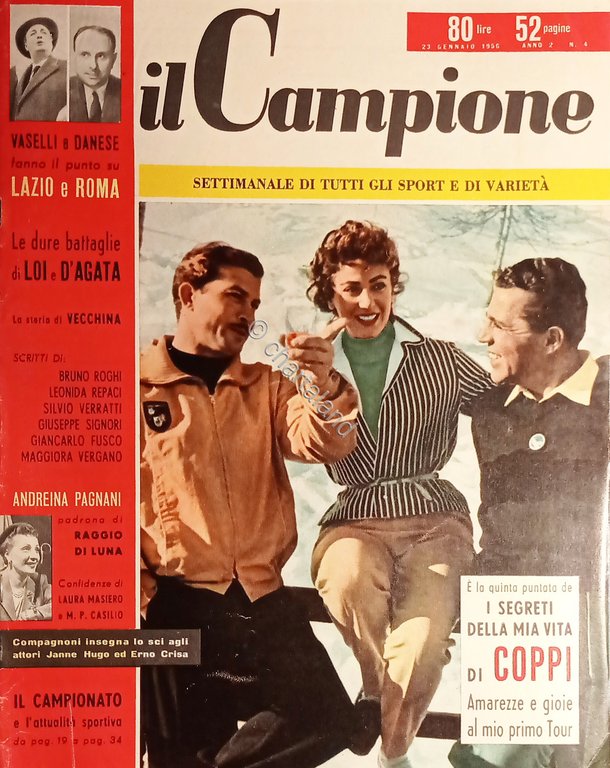 Settimanale - Il Campione N. 4 - Compagnoni, Janne Hugo …