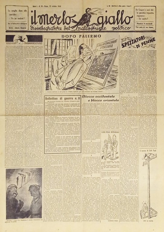 Settimanale - Il Merlo Giallo N. 30 - 1946 Dopo Palermo