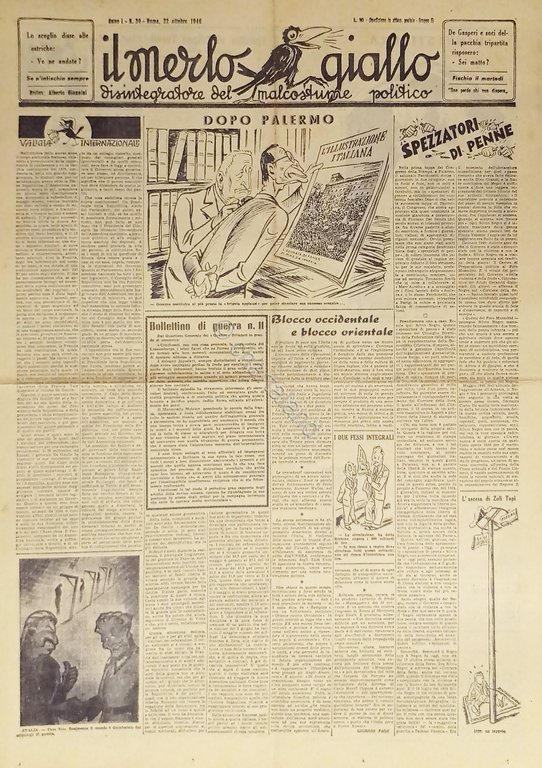Settimanale - Il Merlo Giallo N. 30 - 1946 Dopo …