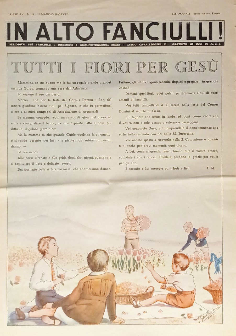 Settimanale - In Alto Fanciulli! n. 18 - 1940 Tutti … | Immagine principale