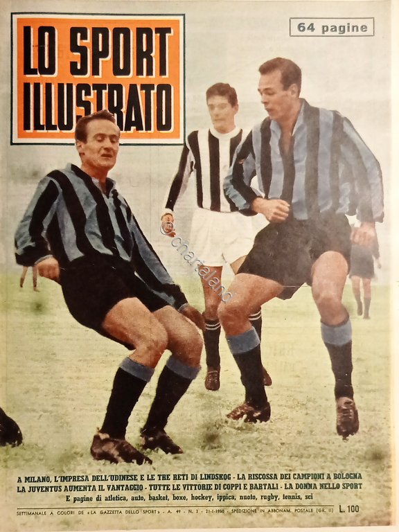 Settimanale - Lo Sport Illustrato N. 3 - Calciatore Bengt …