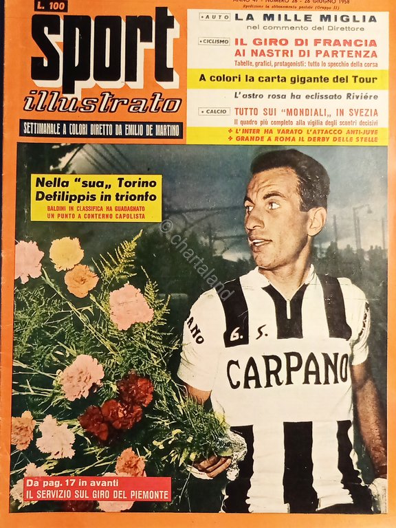 Settimanale - Sport Illustrato N. 26 - Ciclista Nino Defilippis … | Immagine Gallery 1