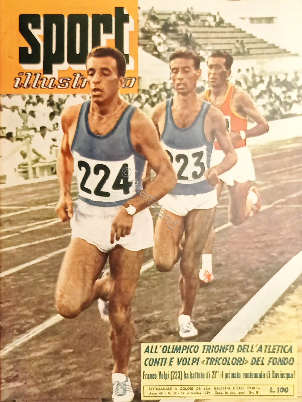Settimanale - Sport Illustrato N. 38 - Luigi Conti e …