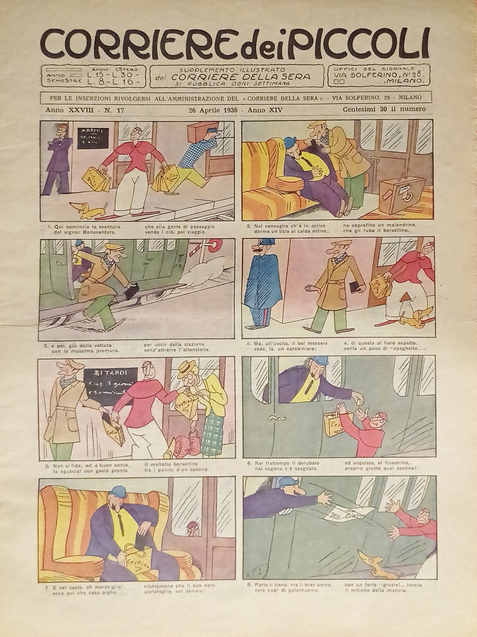 Settimanale a Fumetti per i Ragazzi - Corriere dei Piccoli …