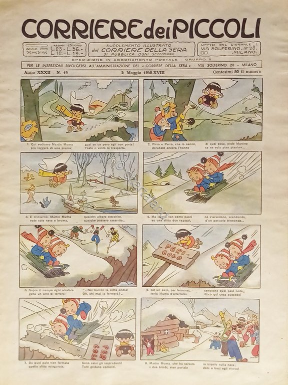 Settimanale a Fumetti per i Ragazzi - Corriere dei Piccoli …