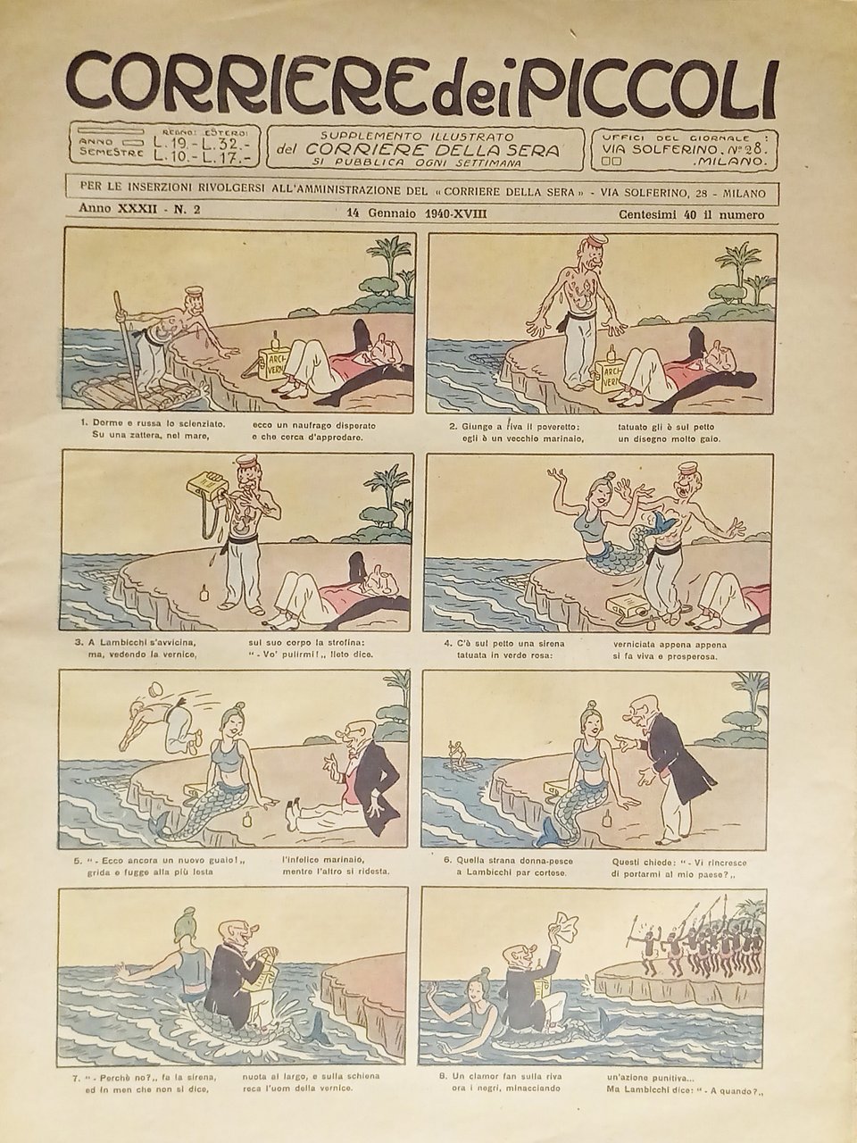 Settimanale a Fumetti per i Ragazzi - Corriere dei Piccoli …