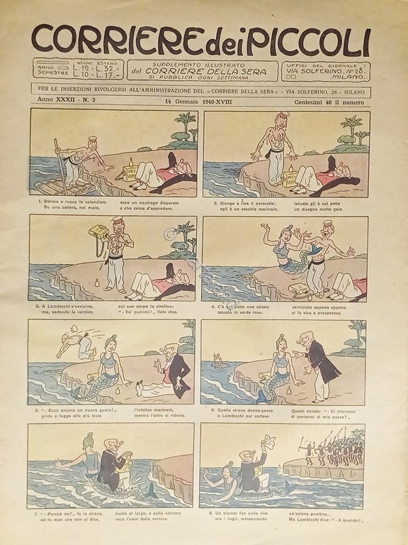 Settimanale a Fumetti per i Ragazzi - Corriere dei Piccoli …