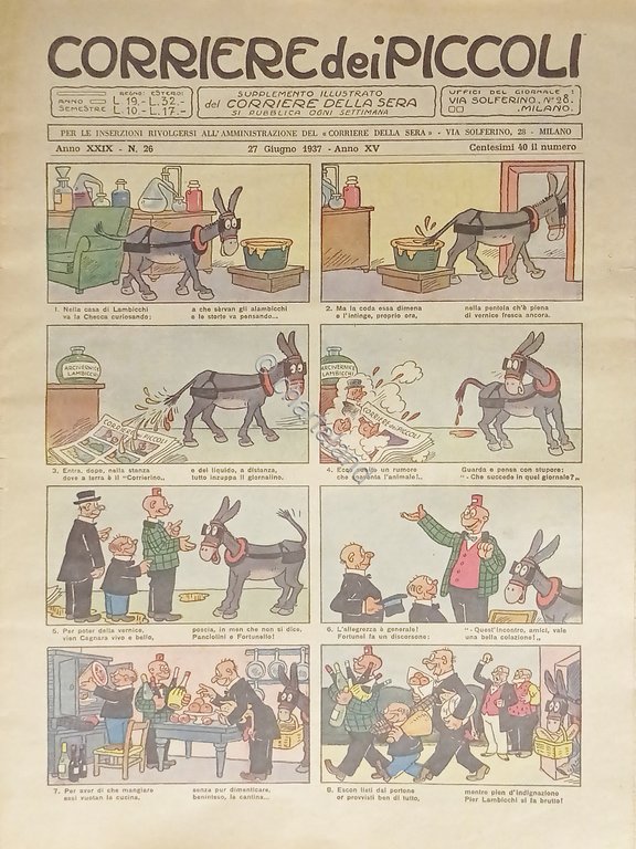 Settimanale a Fumetti per i Ragazzi - Corriere dei Piccoli …