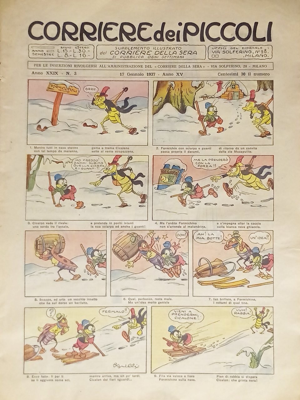 Settimanale a Fumetti per i Ragazzi - Corriere dei Piccoli …