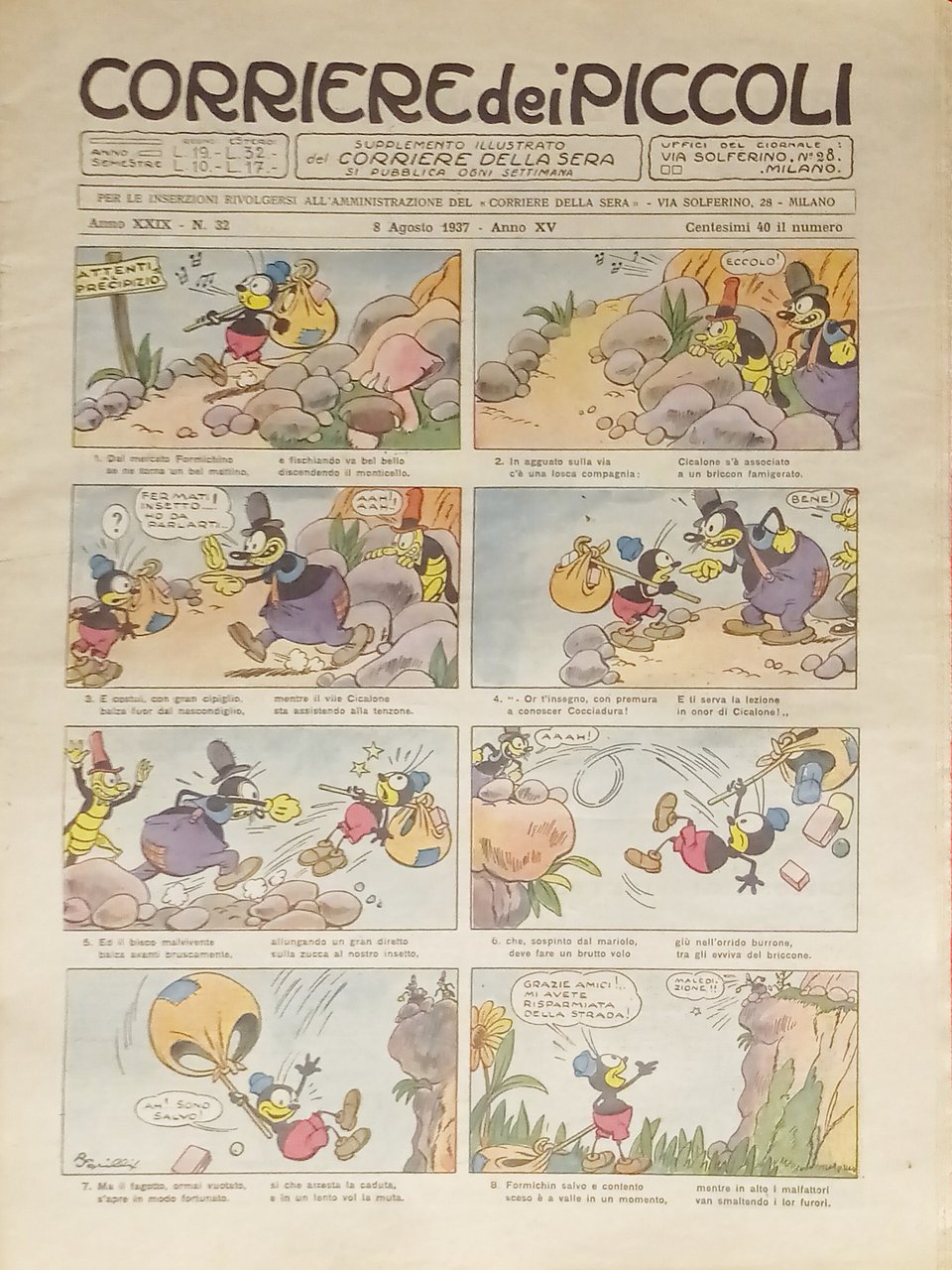 Settimanale a Fumetti per i Ragazzi - Corriere dei Piccoli …