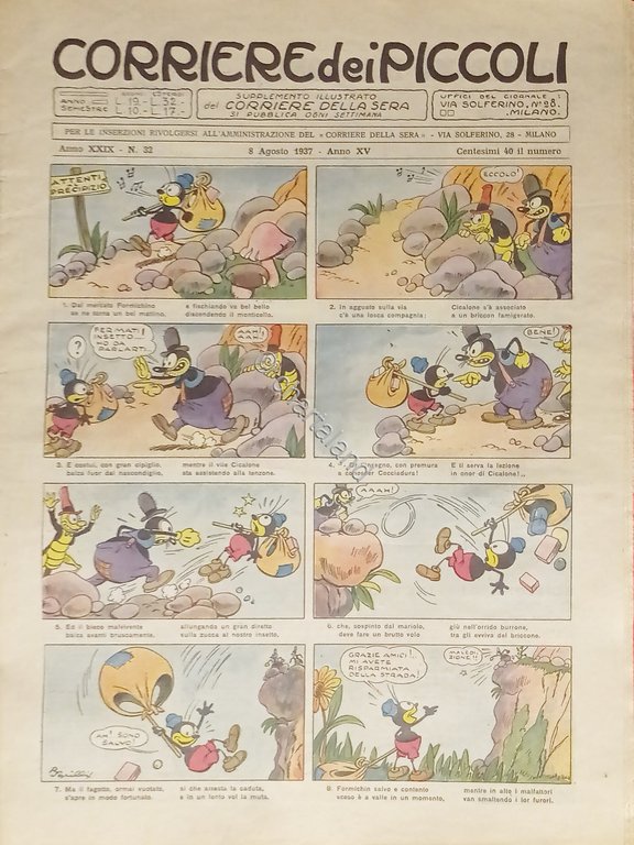 Settimanale a Fumetti per i Ragazzi - Corriere dei Piccoli …