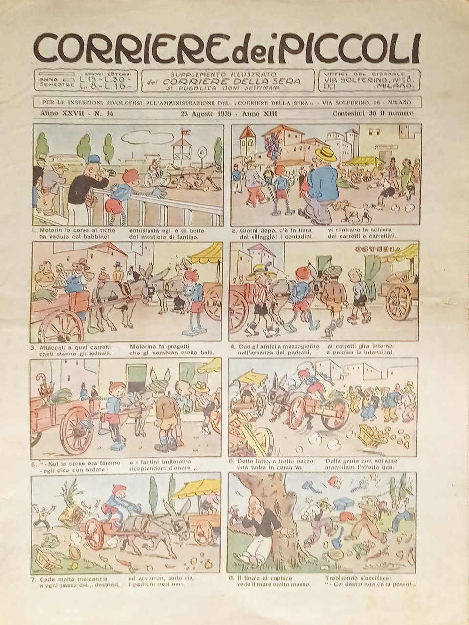 Settimanale a Fumetti per i Ragazzi - Corriere dei Piccoli …