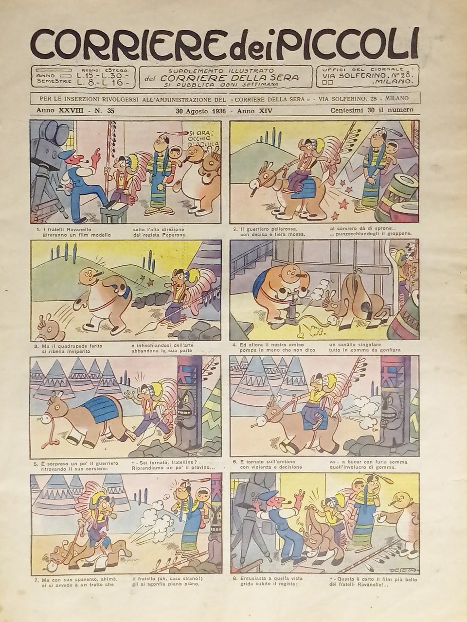 Settimanale a Fumetti per i Ragazzi - Corriere dei Piccoli …