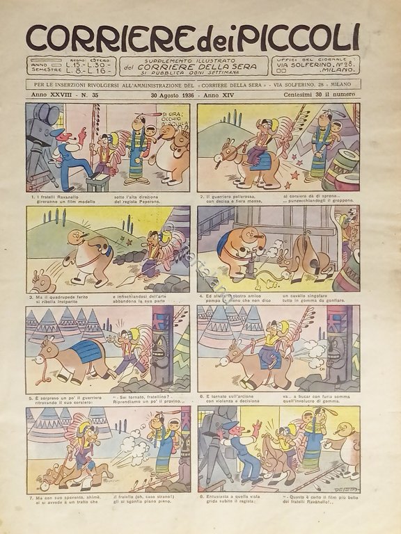 Settimanale a Fumetti per i Ragazzi - Corriere dei Piccoli …