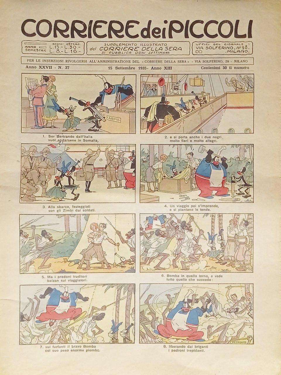 Settimanale a Fumetti per i Ragazzi - Corriere dei Piccoli …