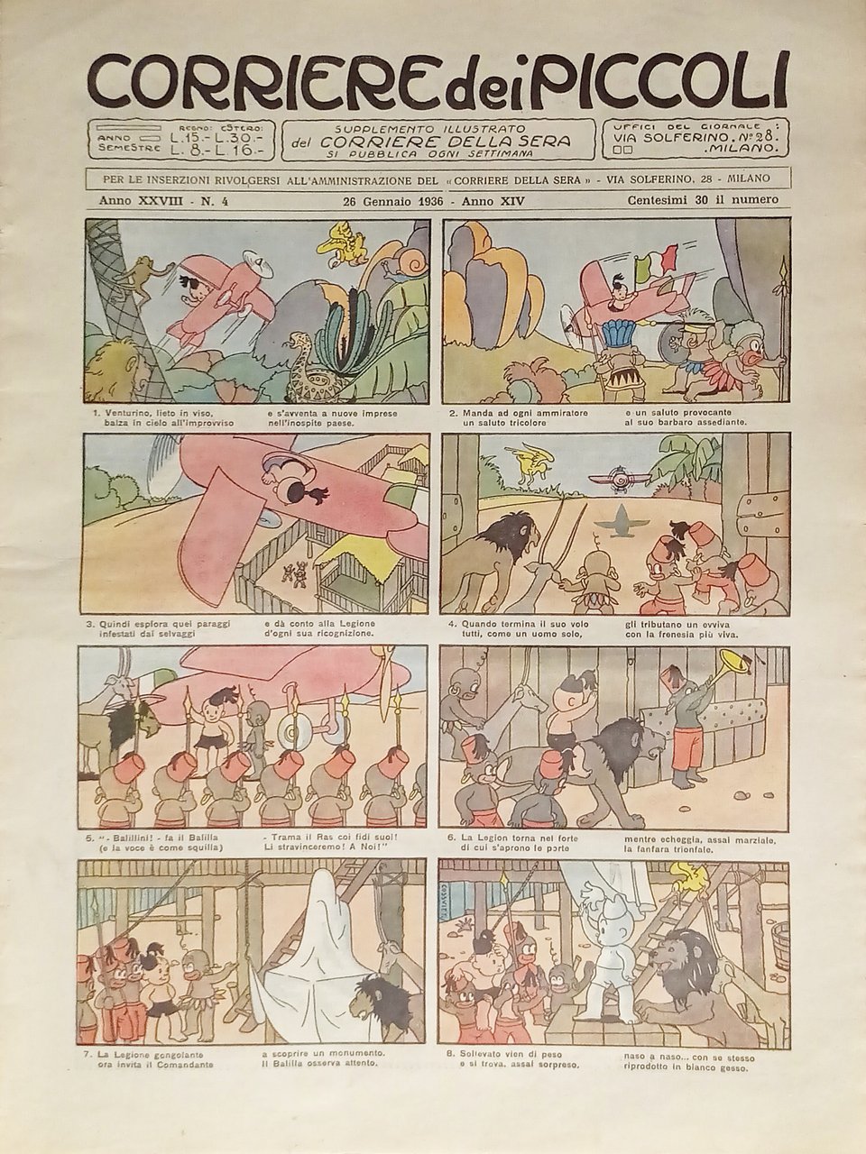 Settimanale a Fumetti per i Ragazzi - Corriere dei Piccoli …