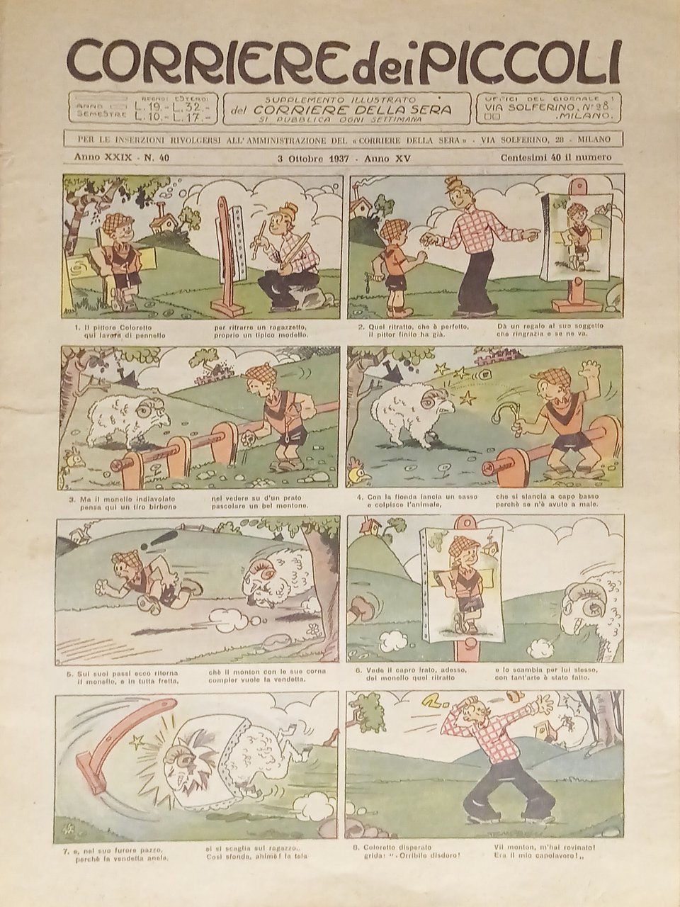 Settimanale a Fumetti per i Ragazzi - Corriere dei Piccoli …