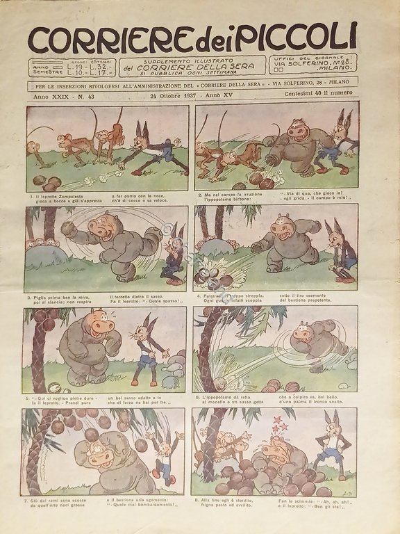 Settimanale a Fumetti per i Ragazzi - Corriere dei Piccoli …