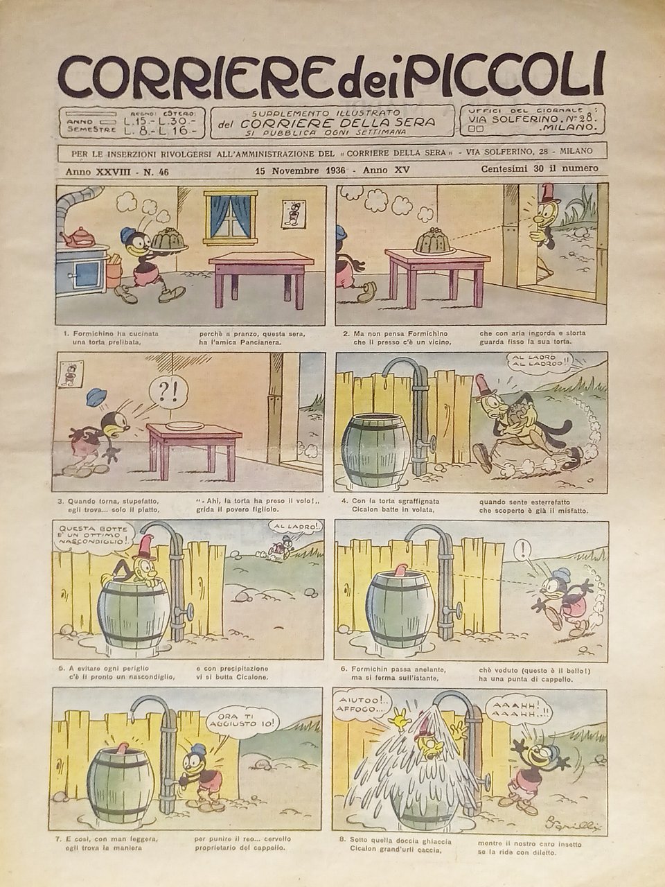 Settimanale a Fumetti per i Ragazzi - Corriere dei Piccoli …