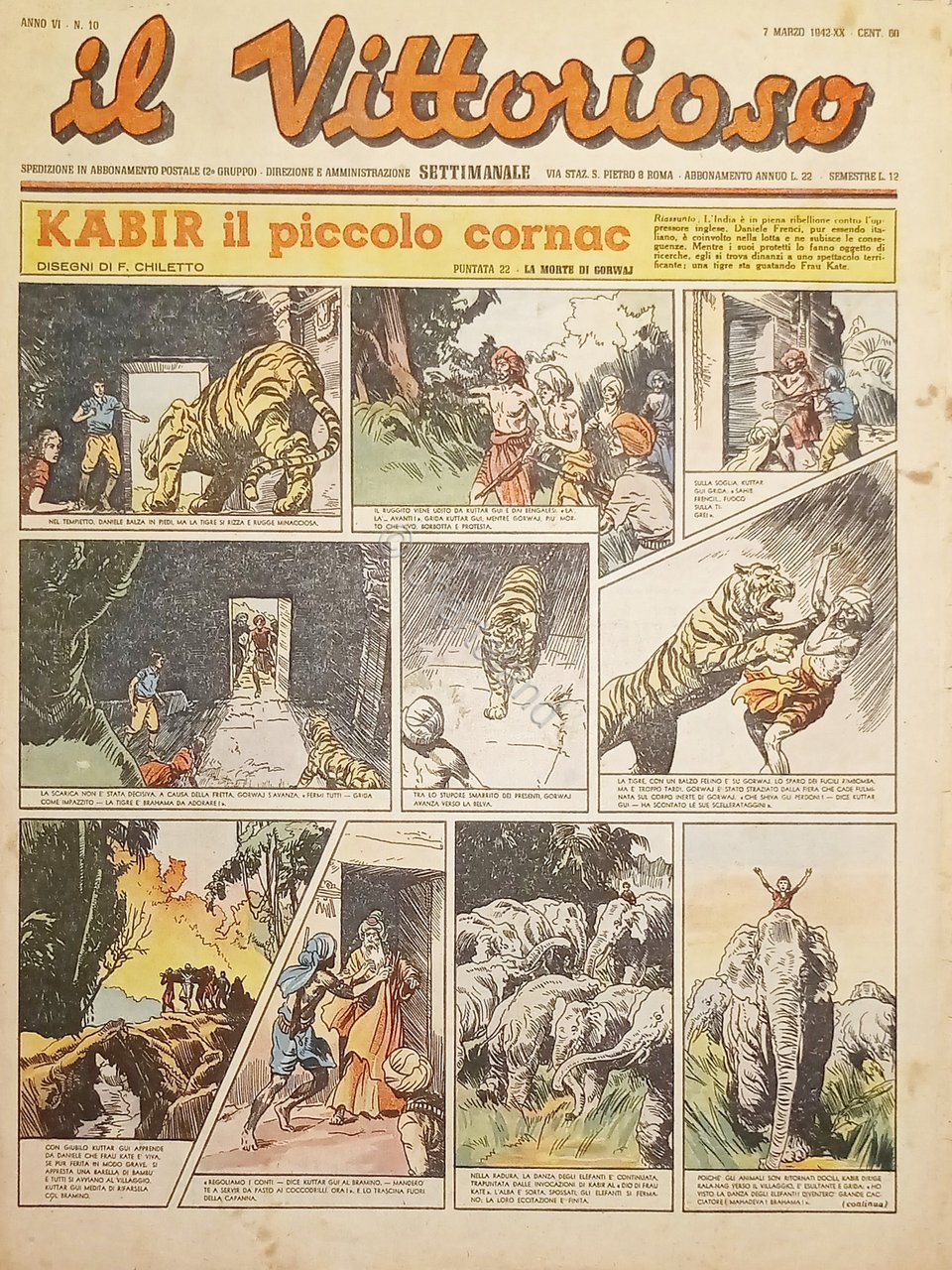 Settimanale a Fumetti per i Ragazzi - Il Vittorioso N. …