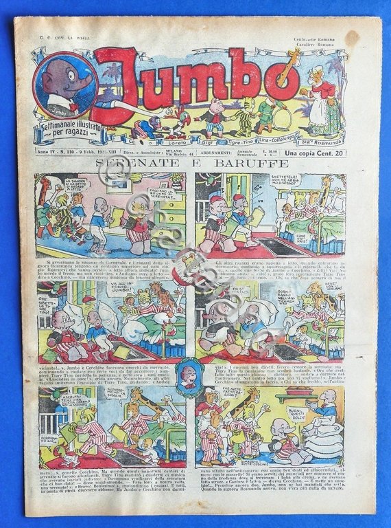 Settimanale illustrato per ragazzi - Jumbo - Anno IV - …