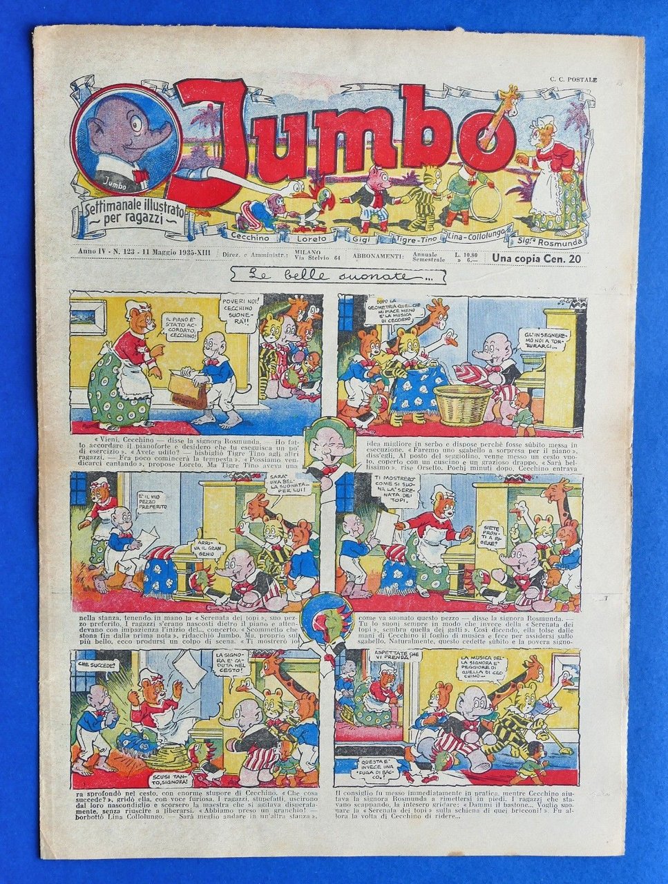 Settimanale illustrato per ragazzi - Jumbo - Anno IV - …