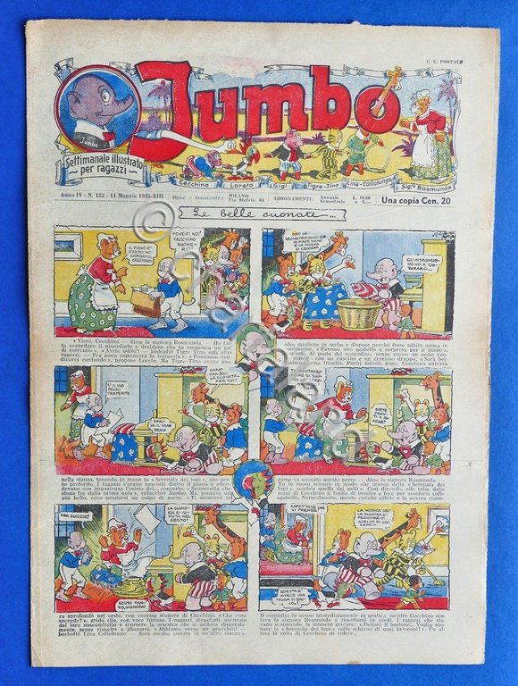 Settimanale illustrato per ragazzi - Jumbo - Anno IV - …