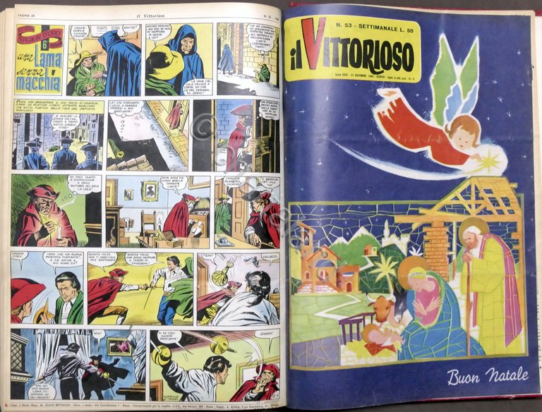 Settimanale per ragazzi Fumetti - Il Vittorioso - Anno completo …
