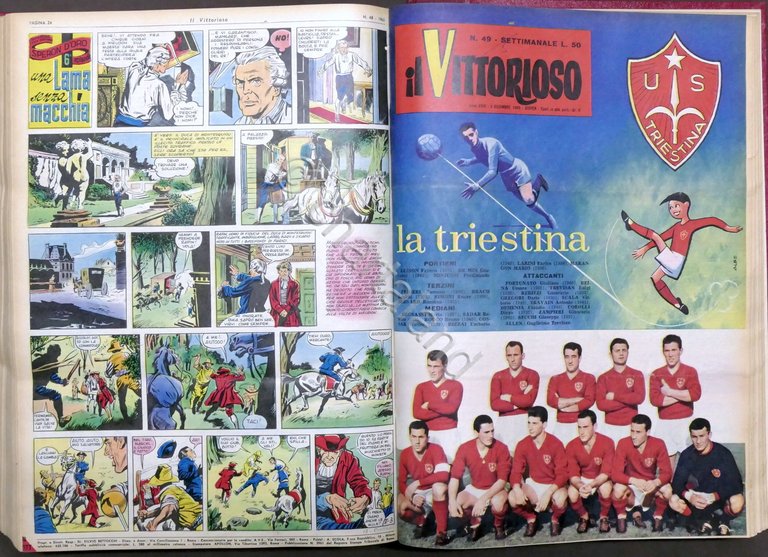 Settimanale per ragazzi Fumetti - Il Vittorioso - Anno completo …