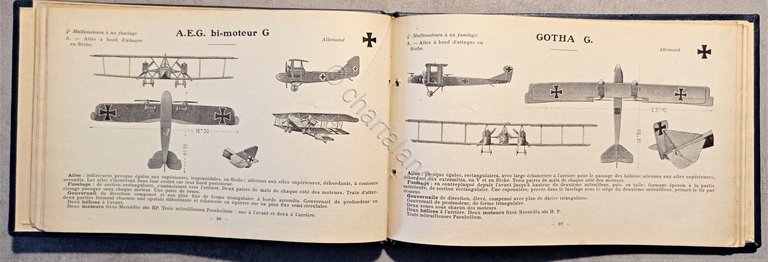 Silhouettes d'Avions Allies et Ennemis - ed. 1918