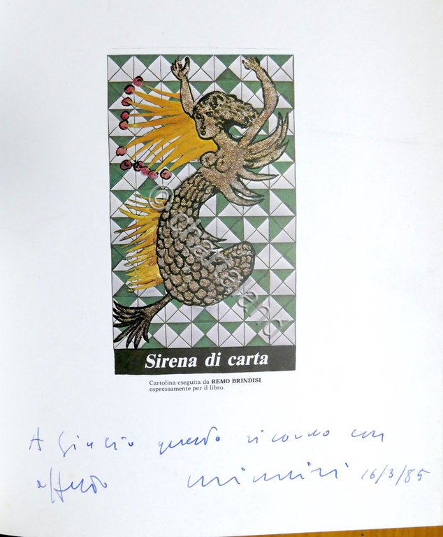 Sirene di carta 120 manifesti e cartoline ferraresi 1984 Autografo …