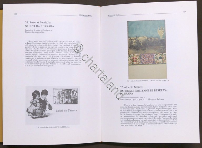 Sirene di carta 120 manifesti e cartoline ferraresi 1984 Autografo …