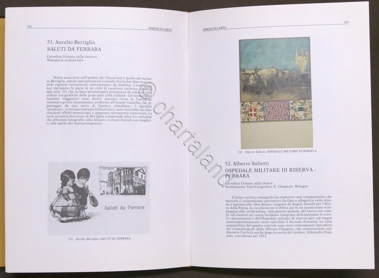 Sirene di carta 120 manifesti e cartoline ferraresi 1984 Autografo …