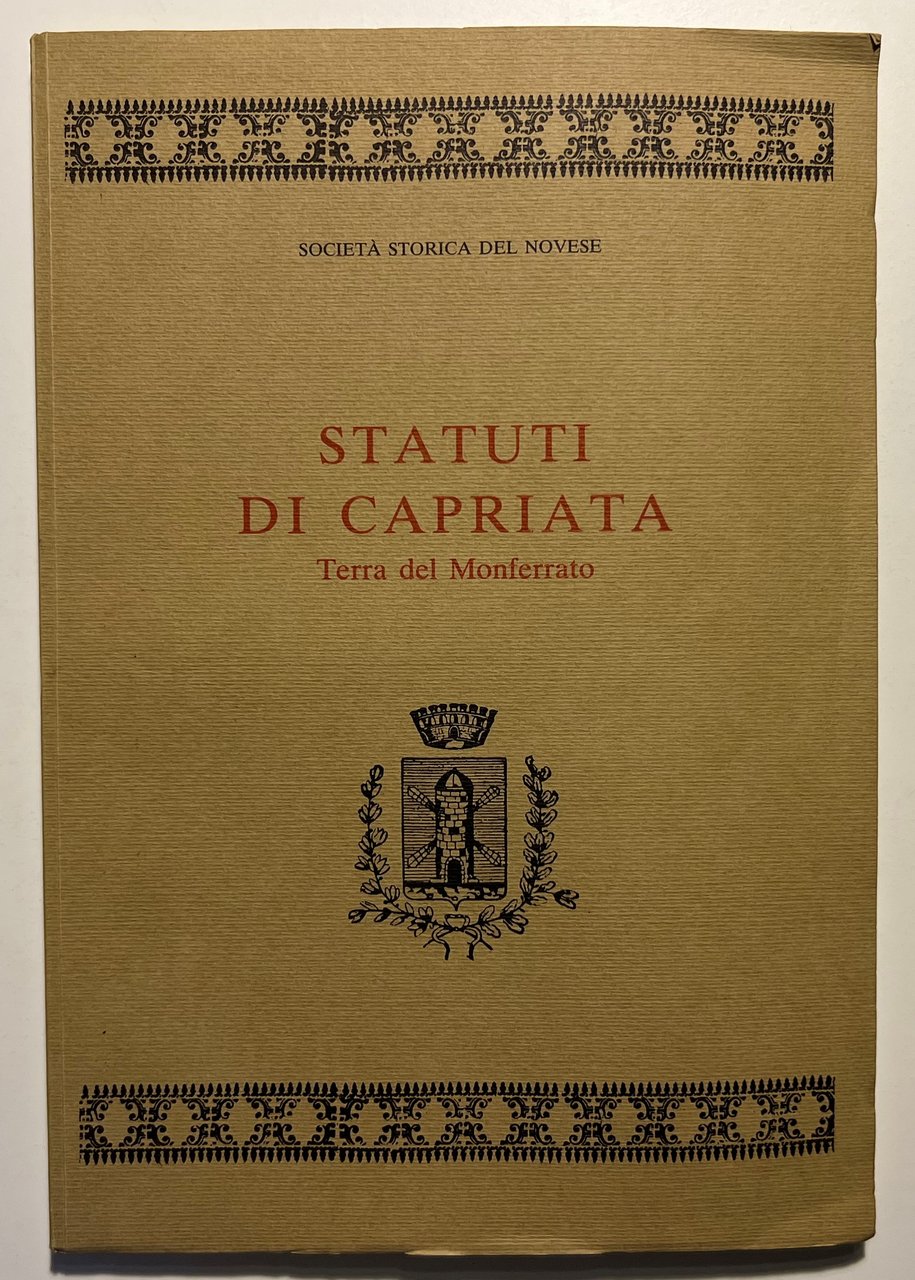 Società Storica del Novese - Statuti di Capriata: Terra del …